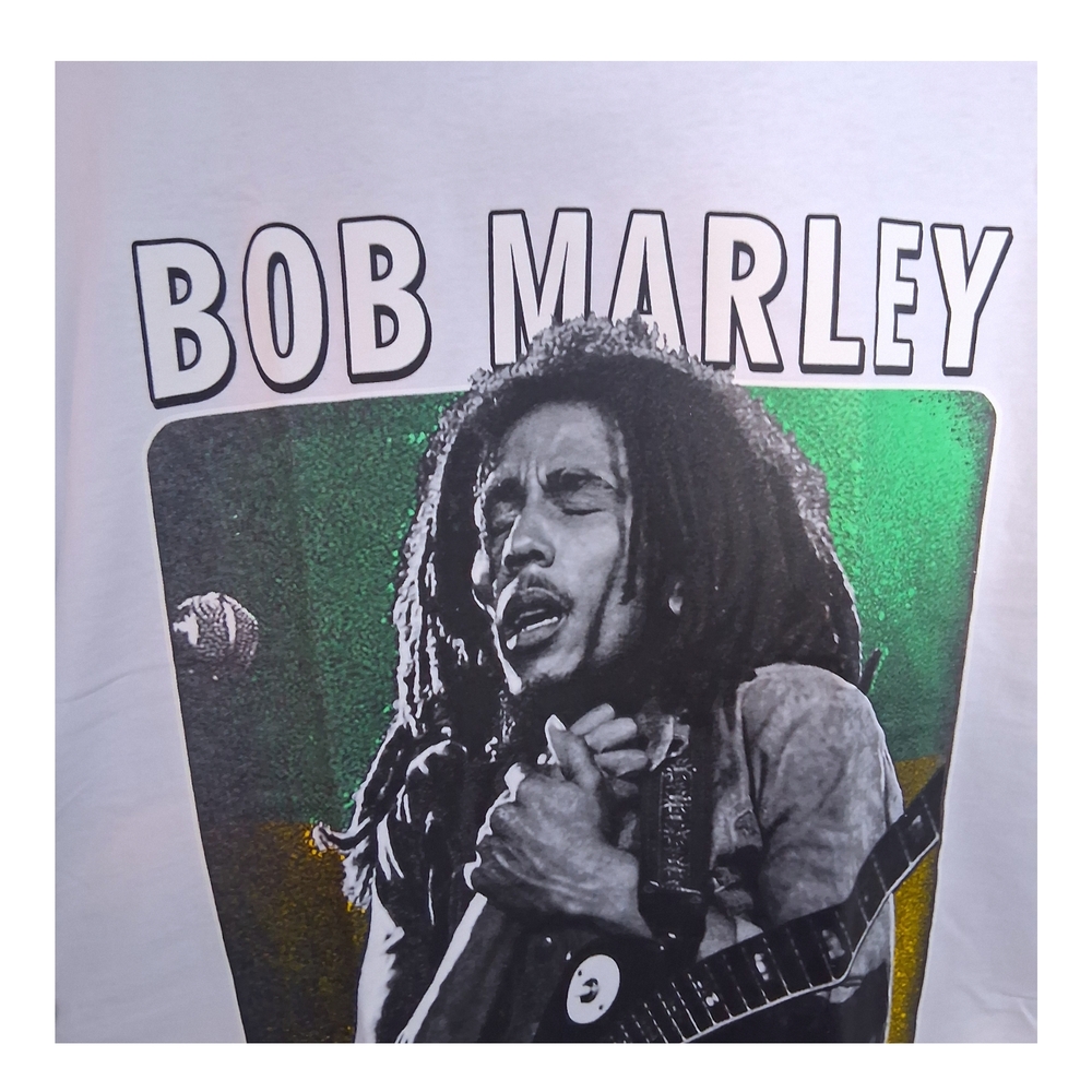 Shaka Wear Bob Marley Graphic Tee - White- Size Medium - Picture 2 of 7